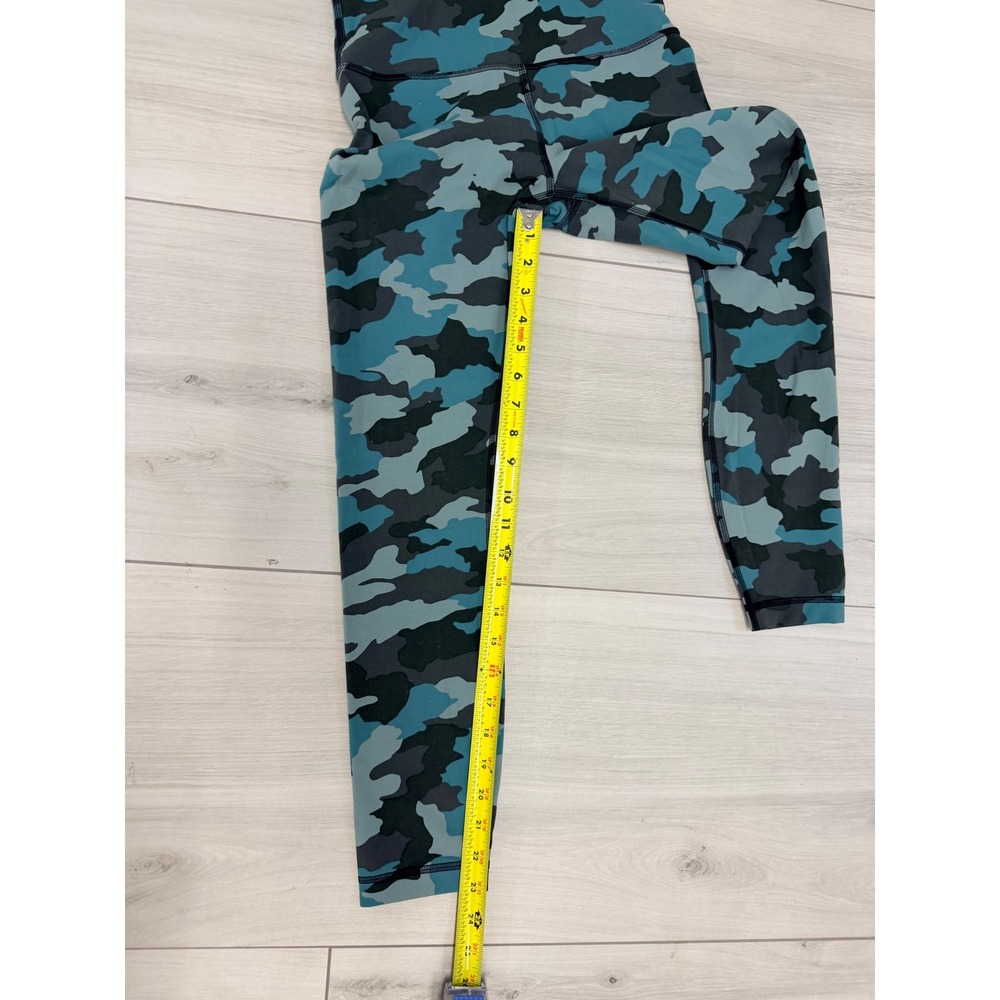 Lululemon Set Camo Sports Bra Leggings Blue Green Activewear Sporty Yoga Gym - Picture 6 of 11